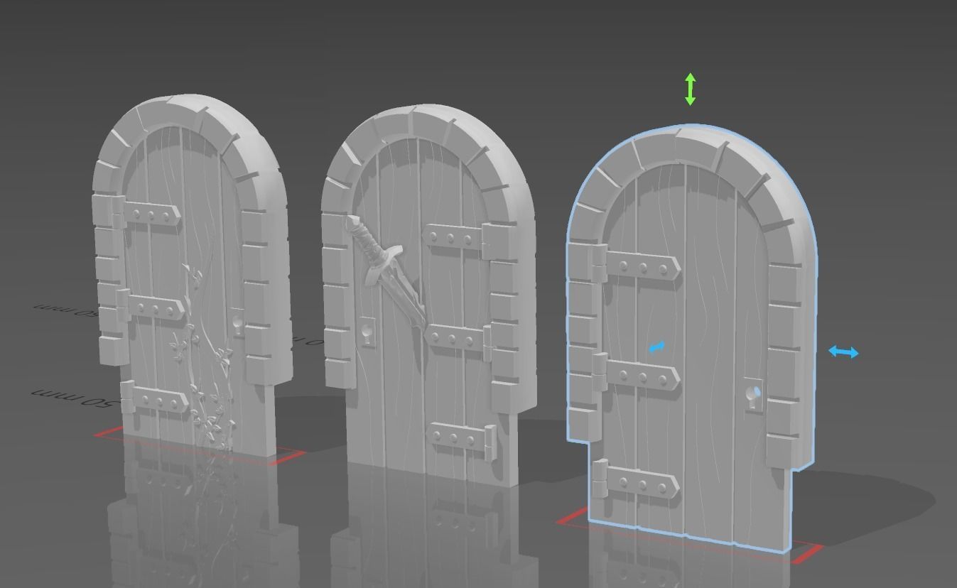 Zombicide and MD doors 3D print model_3