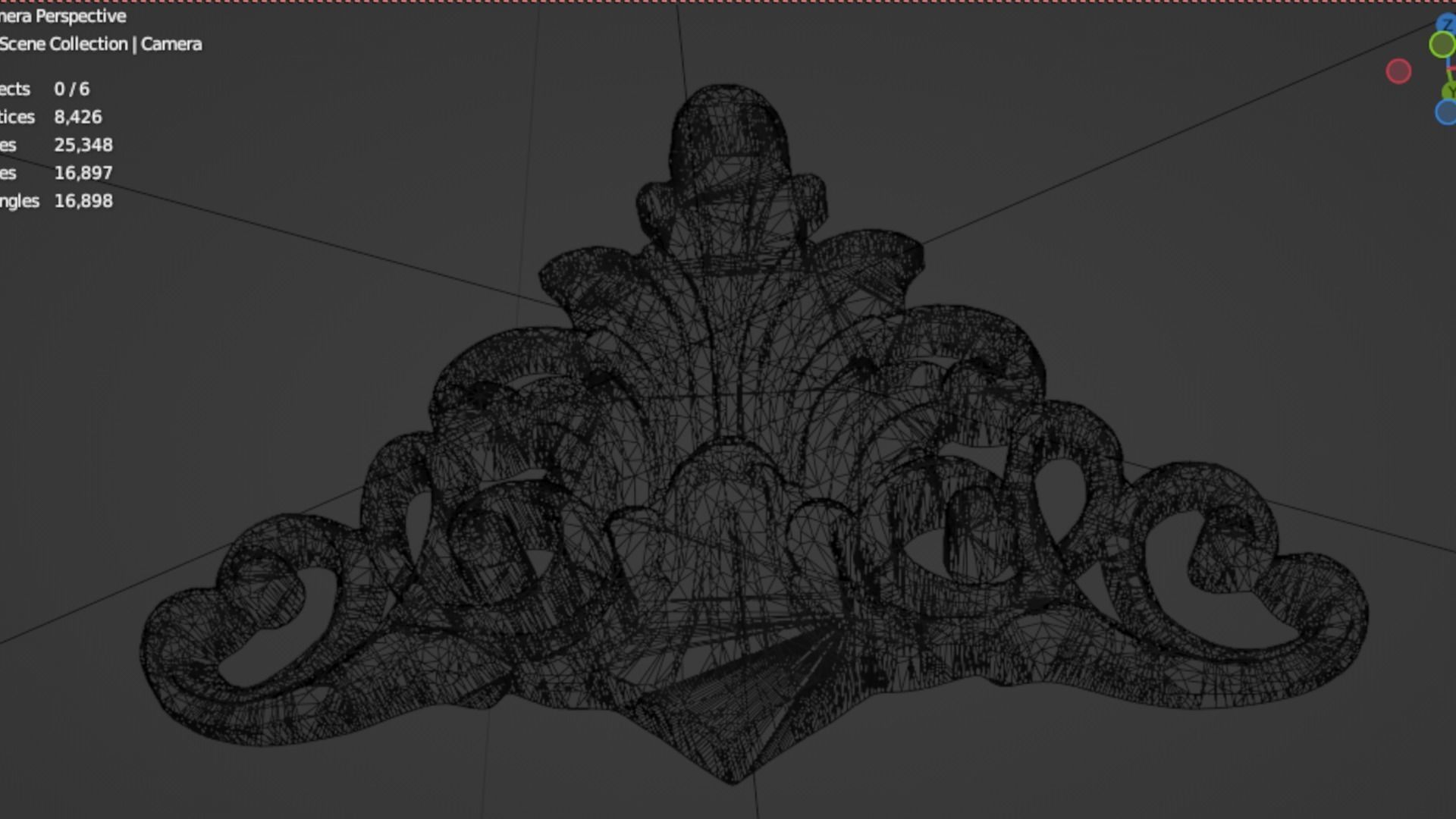 Classic decor ornament 108 3D model_7