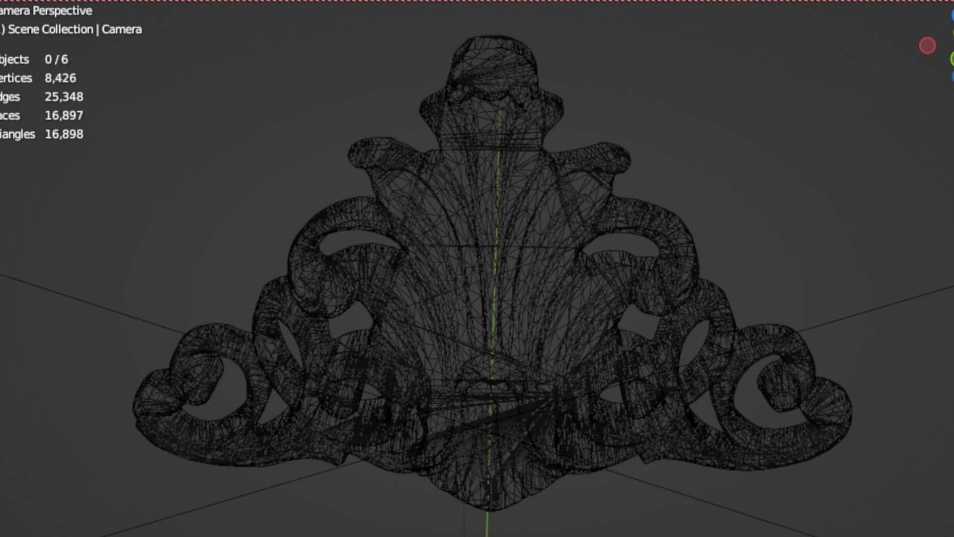 Classic decor ornament 108 3D model_5