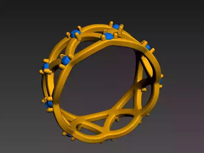 triangle ring 3D print model