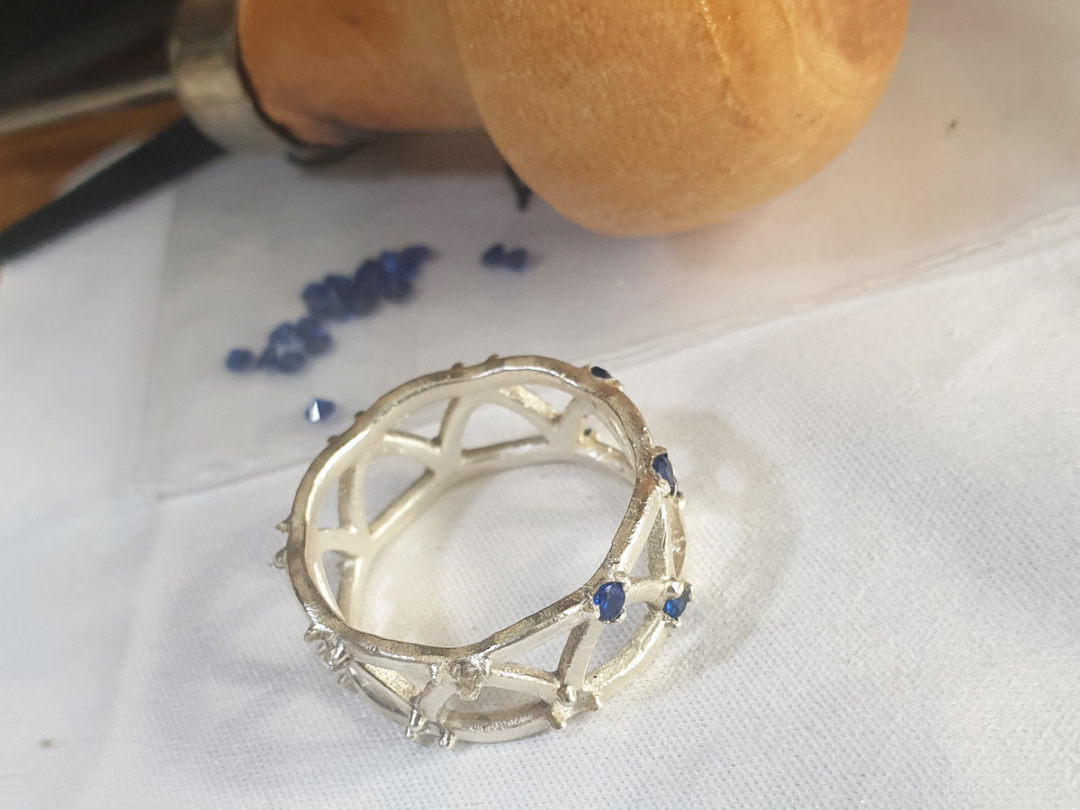 triangle ring 3D print model_3