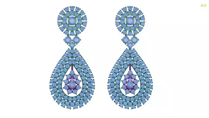 earring pair of earrings with stones