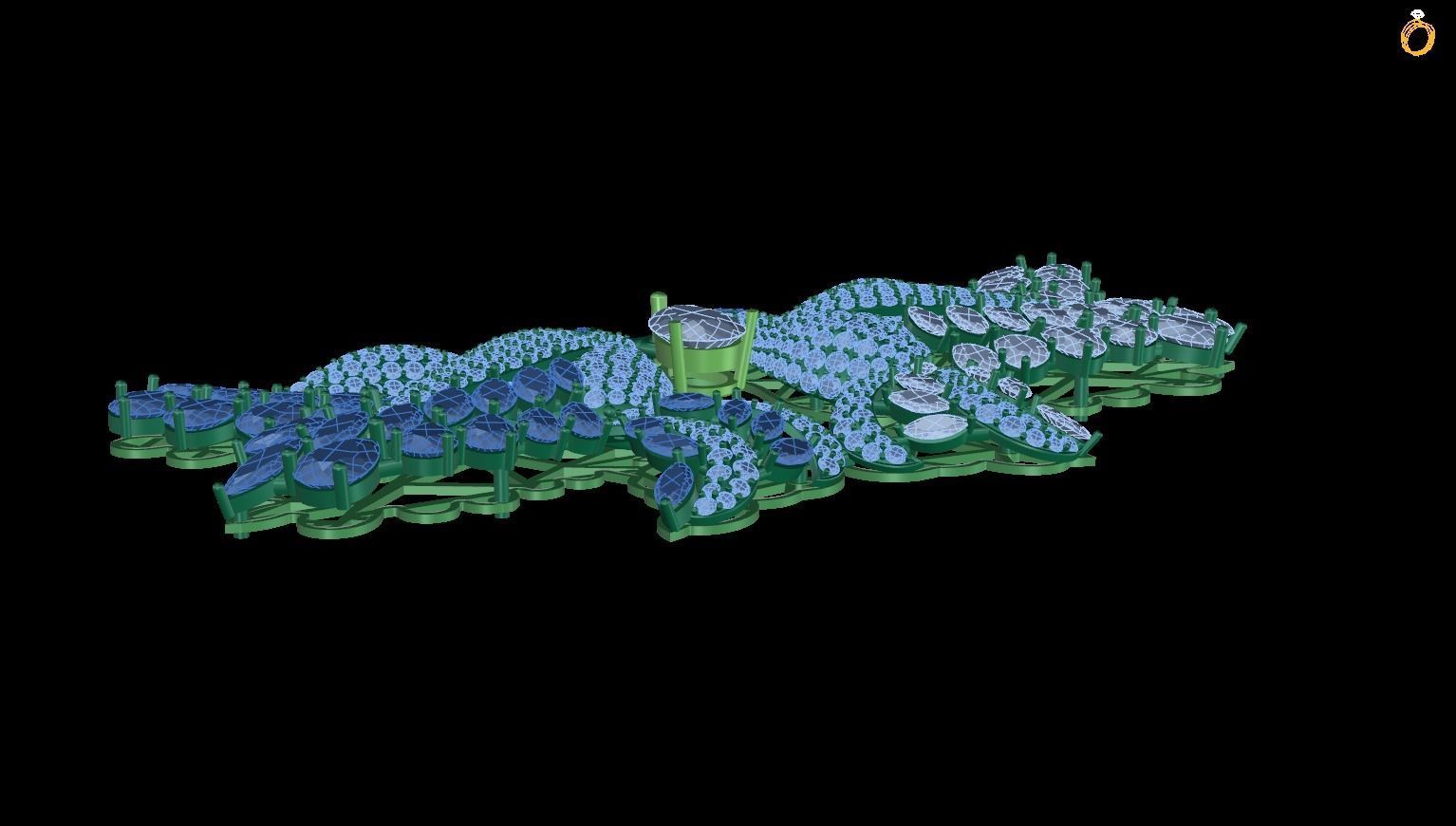 bracelet dragonfly 3D print model_1