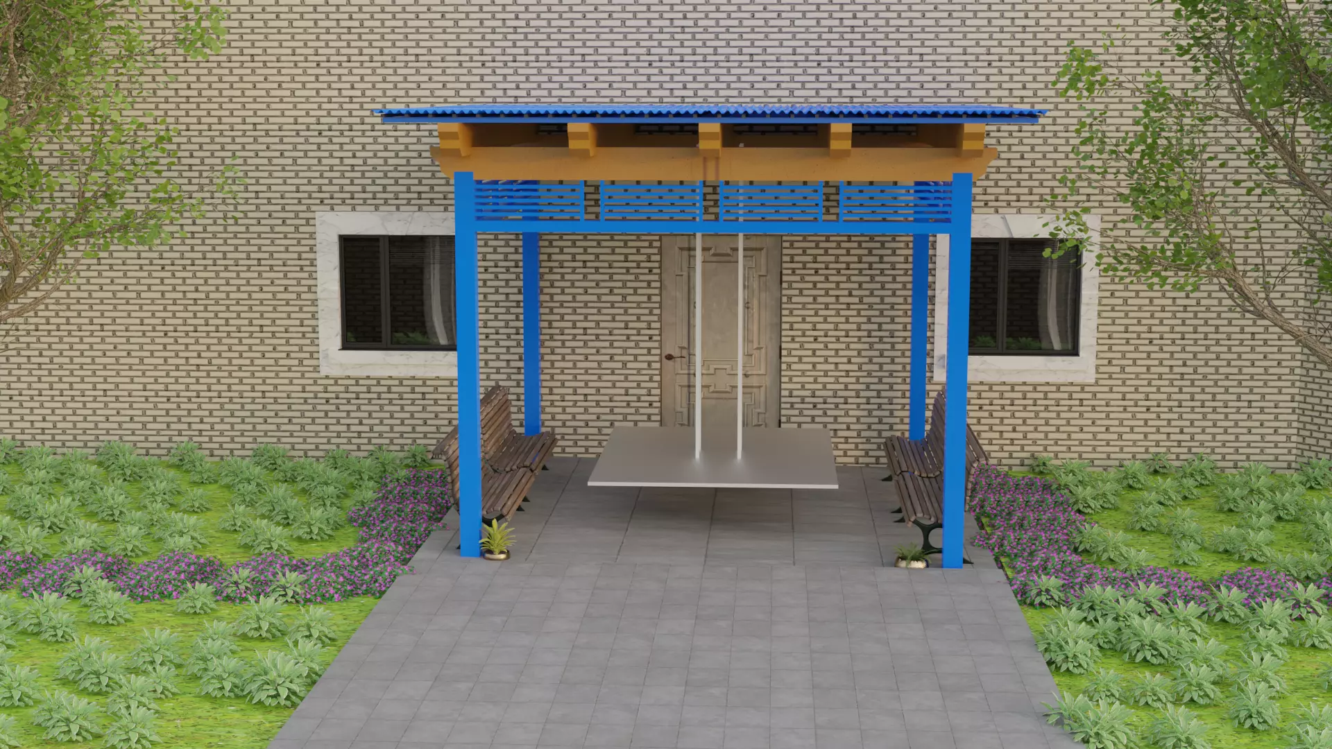 outdoor veranda Free 3D model