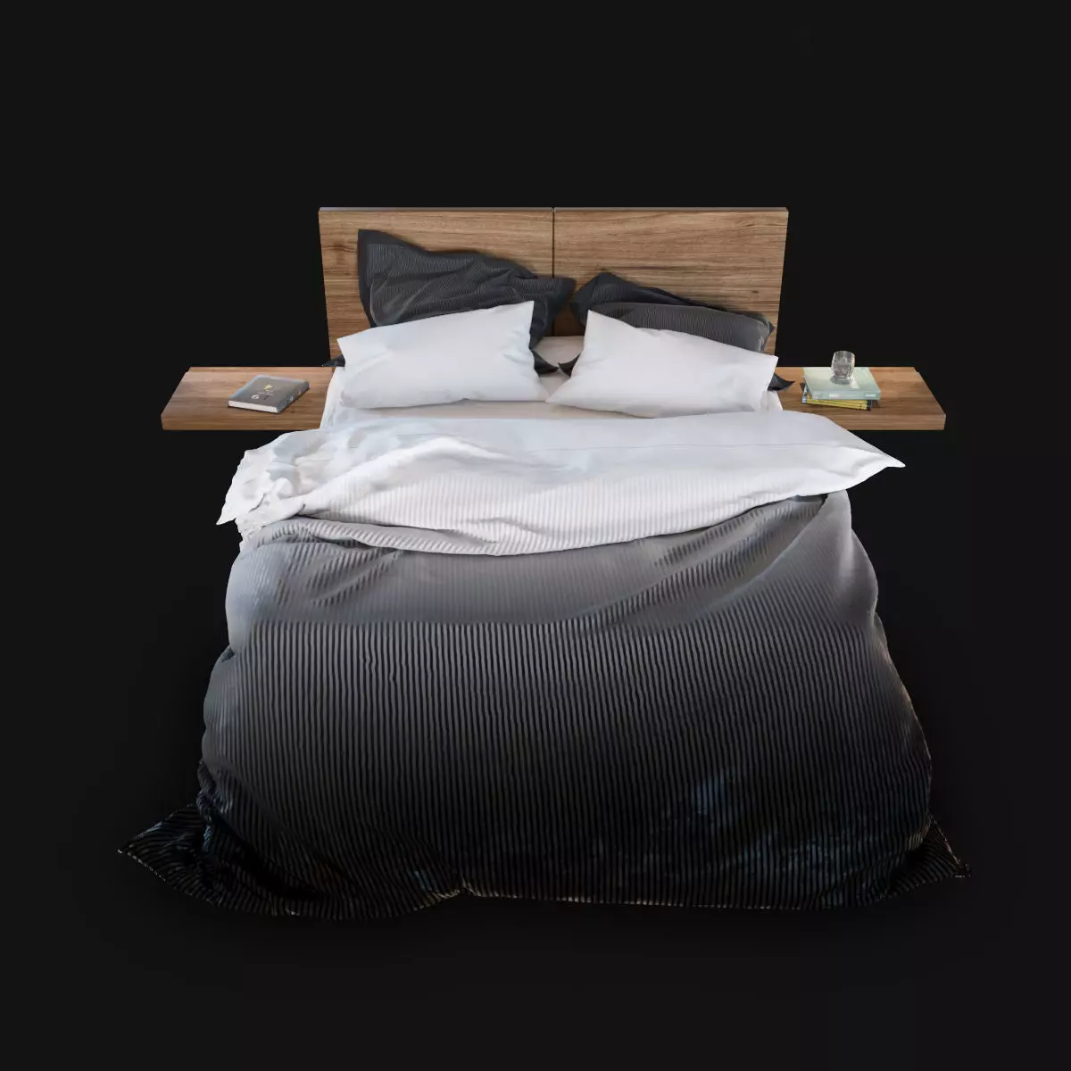 Bedroom ombre duvet cover Free 3D model