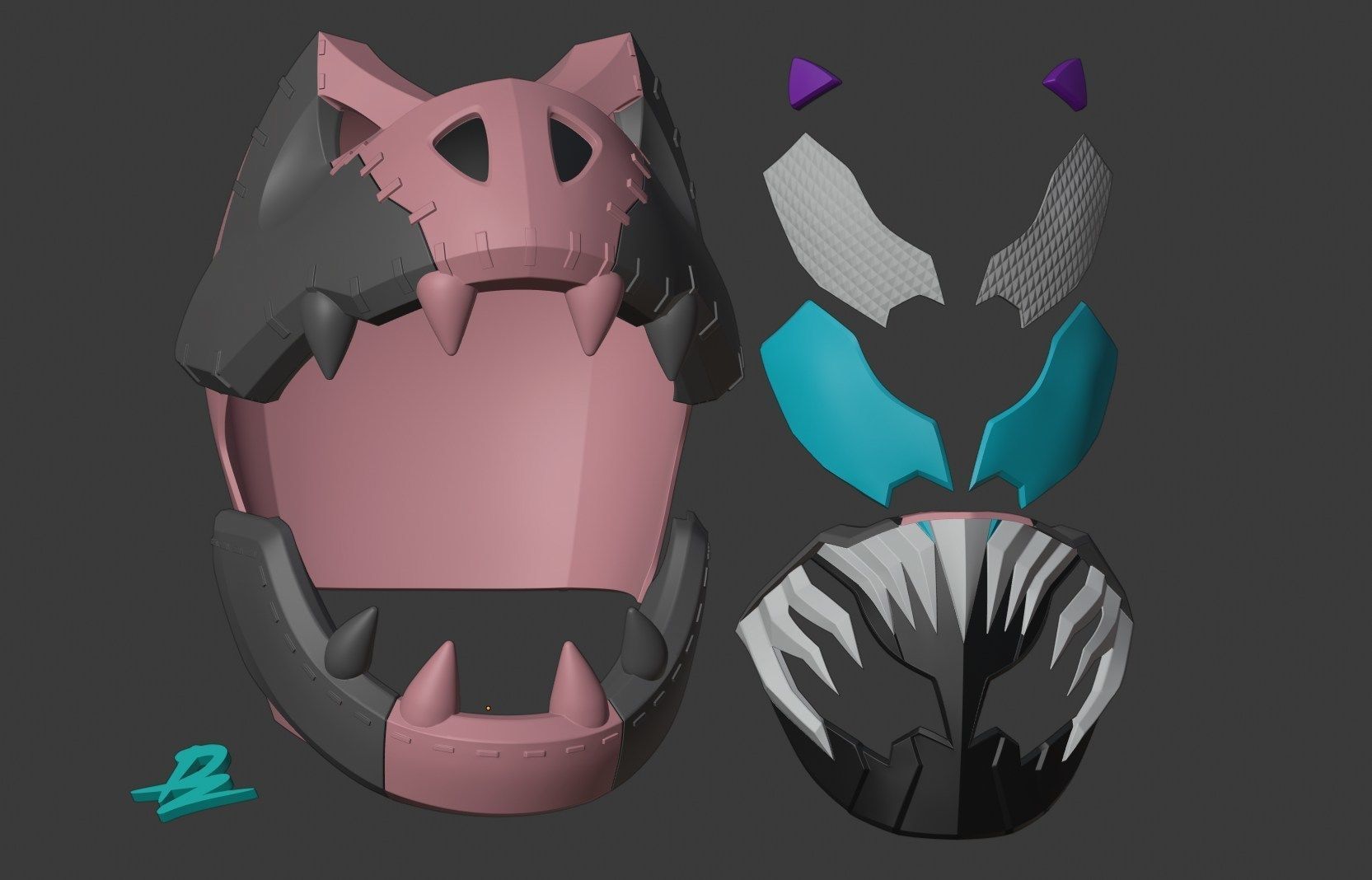 kamen rider vice 3D print model_5