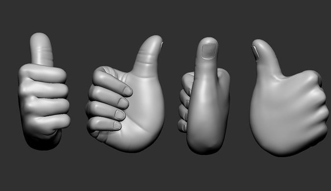 Thumbs Up Hand Figure 3D print model