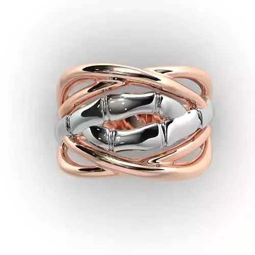 Bamboo ring 3D print model