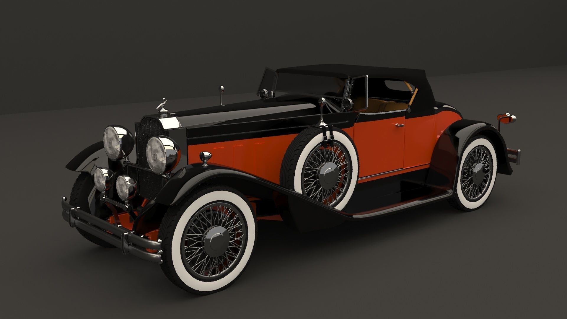 packard 3d model vintage car 3D model_3