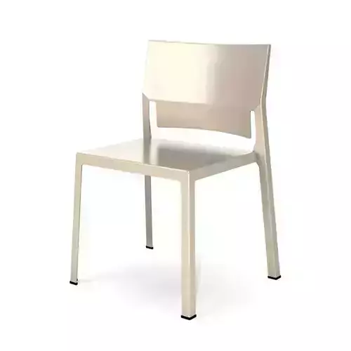 Polished Silver Nickel Chair