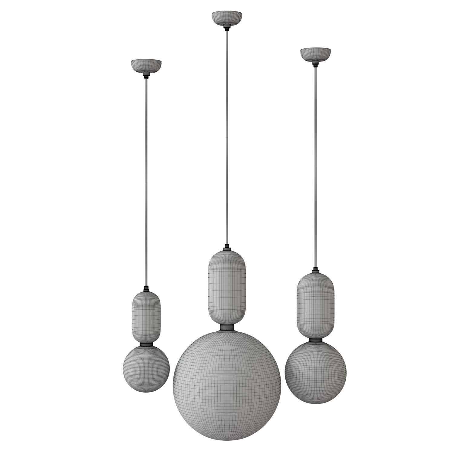 Aballs Pendant Lights 3D model_4