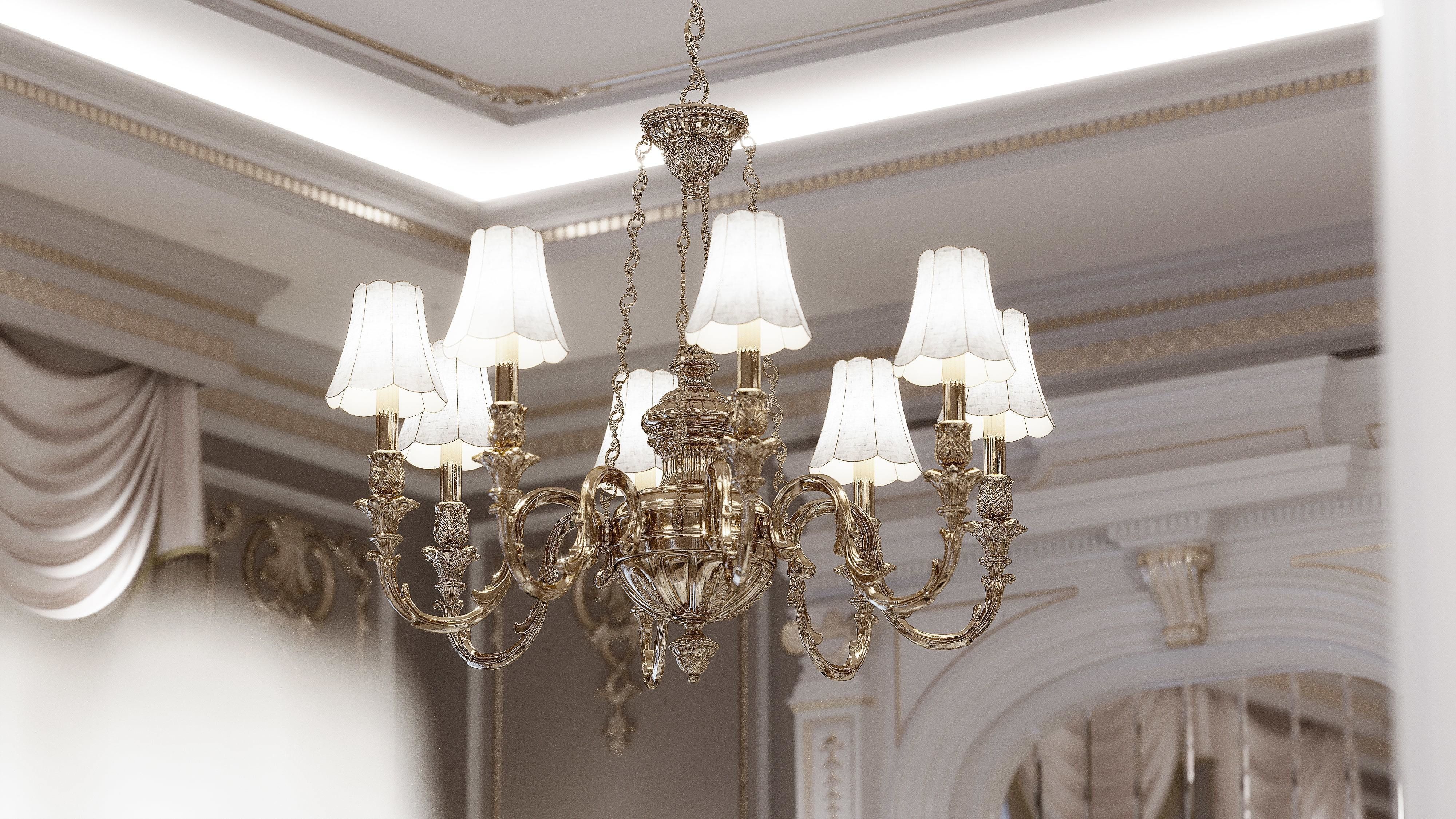 classical living room and dining room 3D model_18