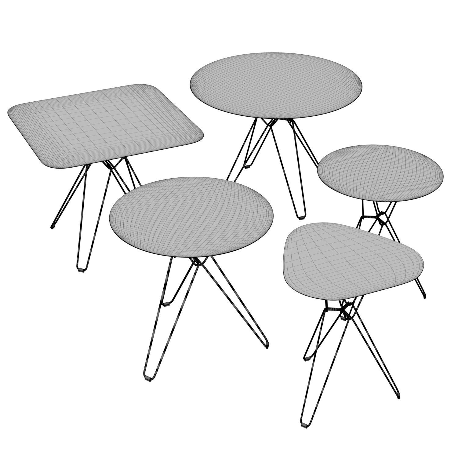 Tio Dining Tables 3D model_4