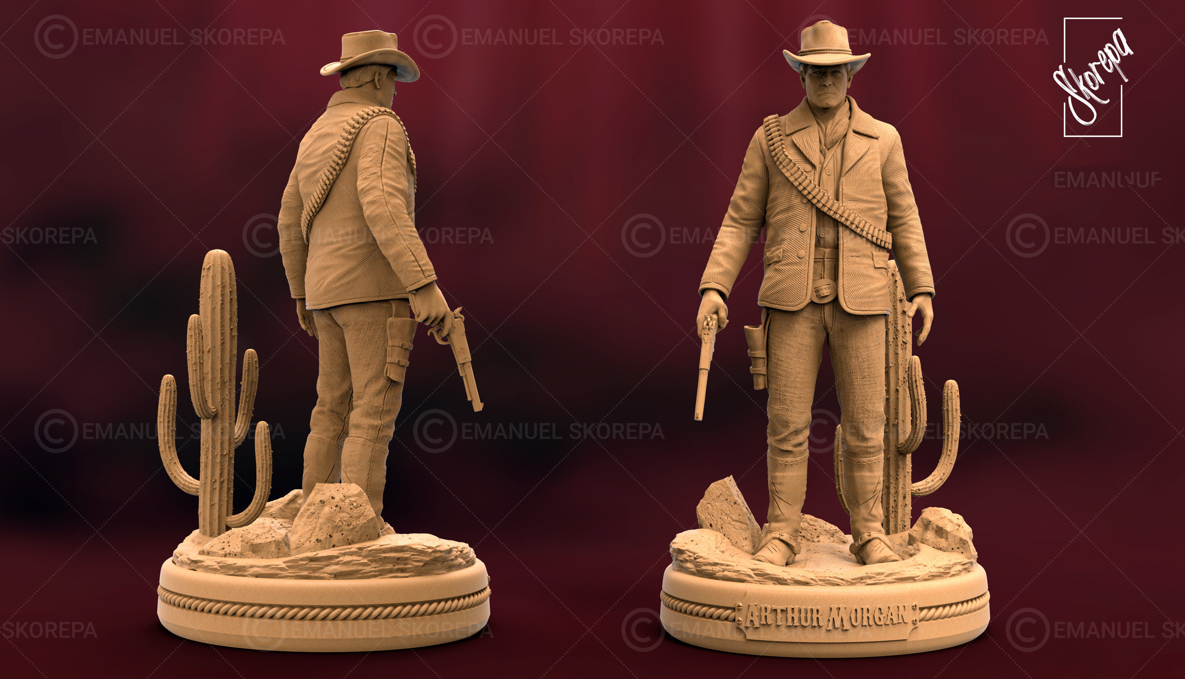 Arthur Morgan 3D print model_6