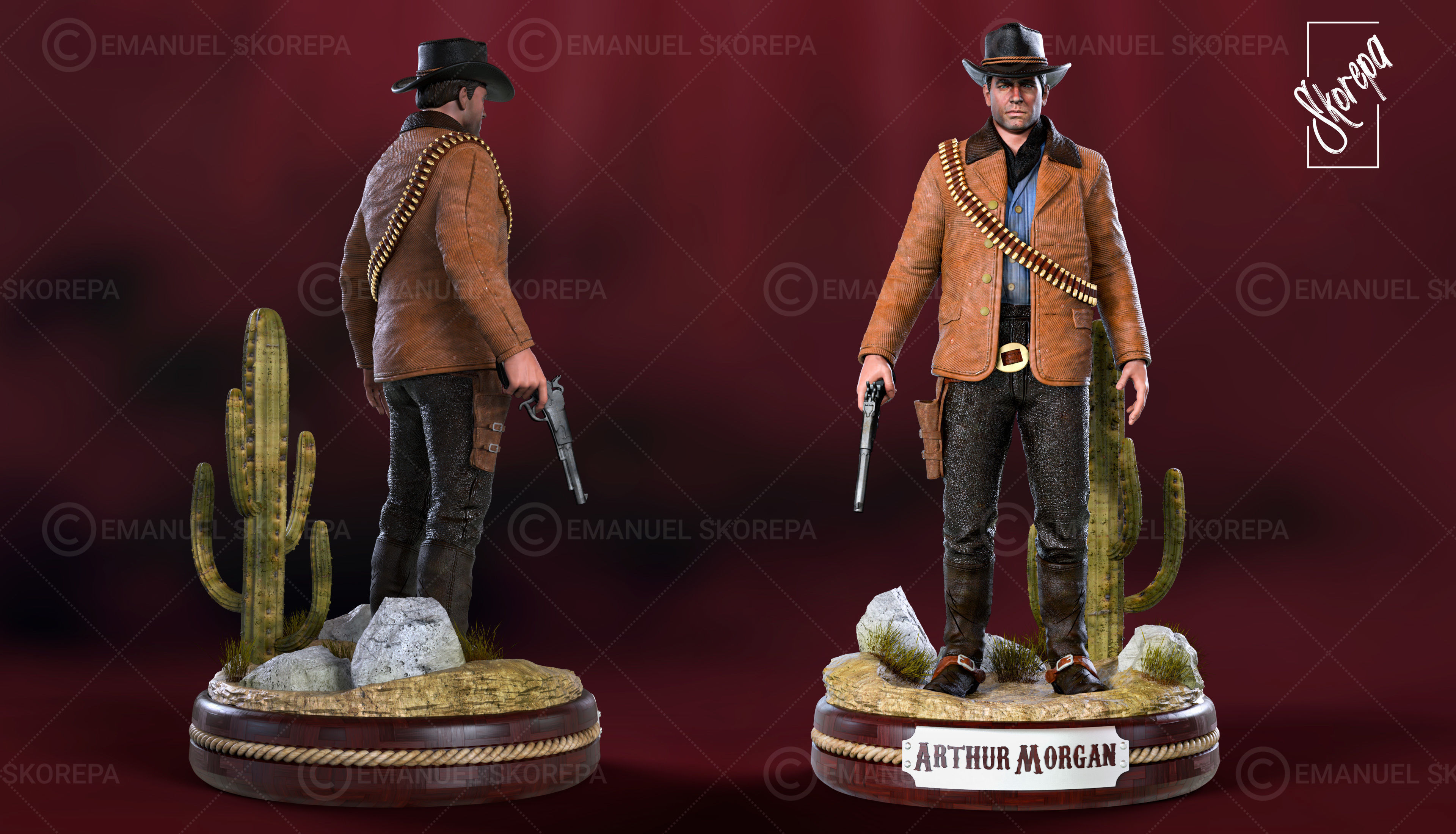Arthur Morgan 3D print model_2