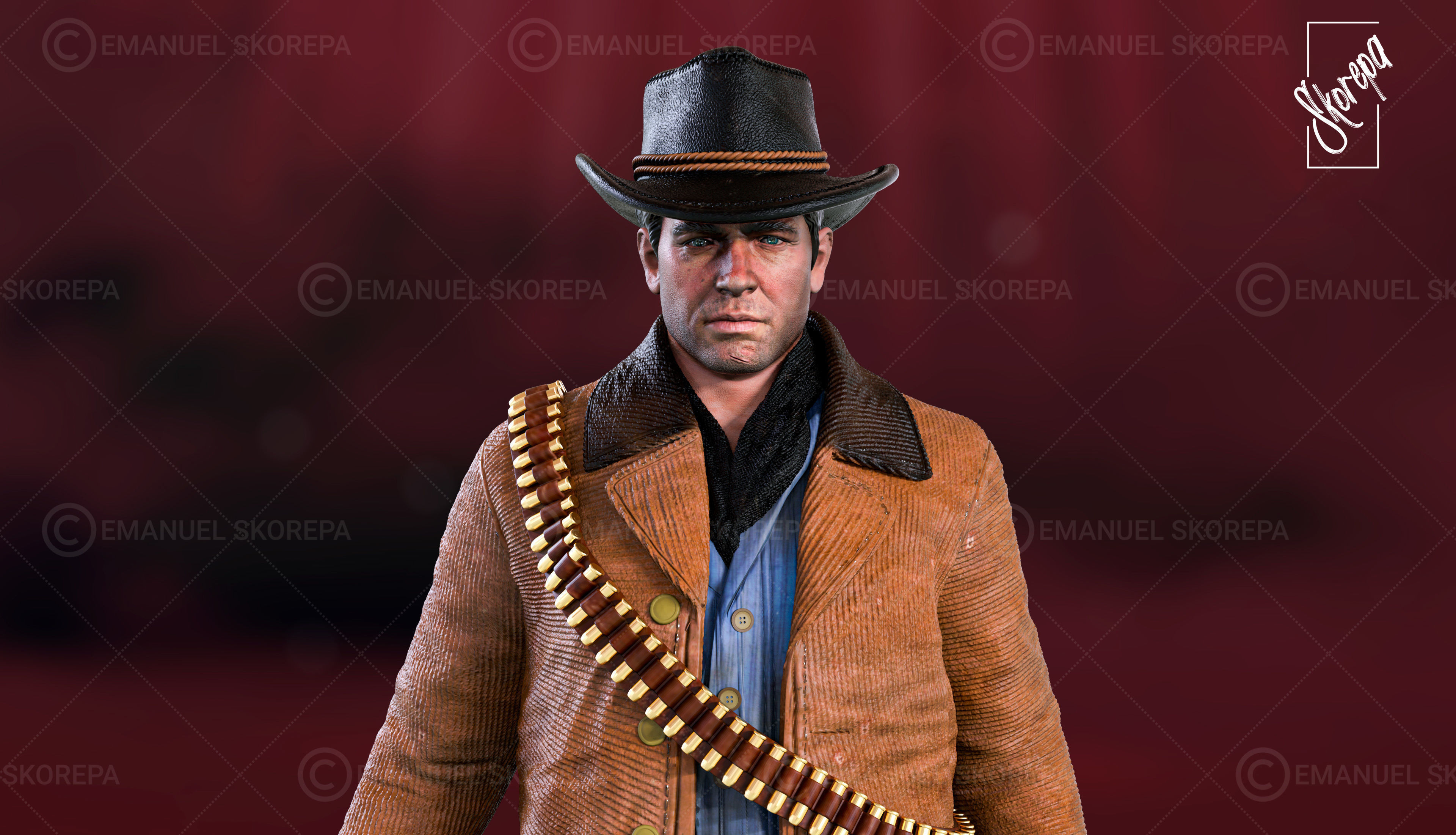Arthur Morgan 3D print model_7