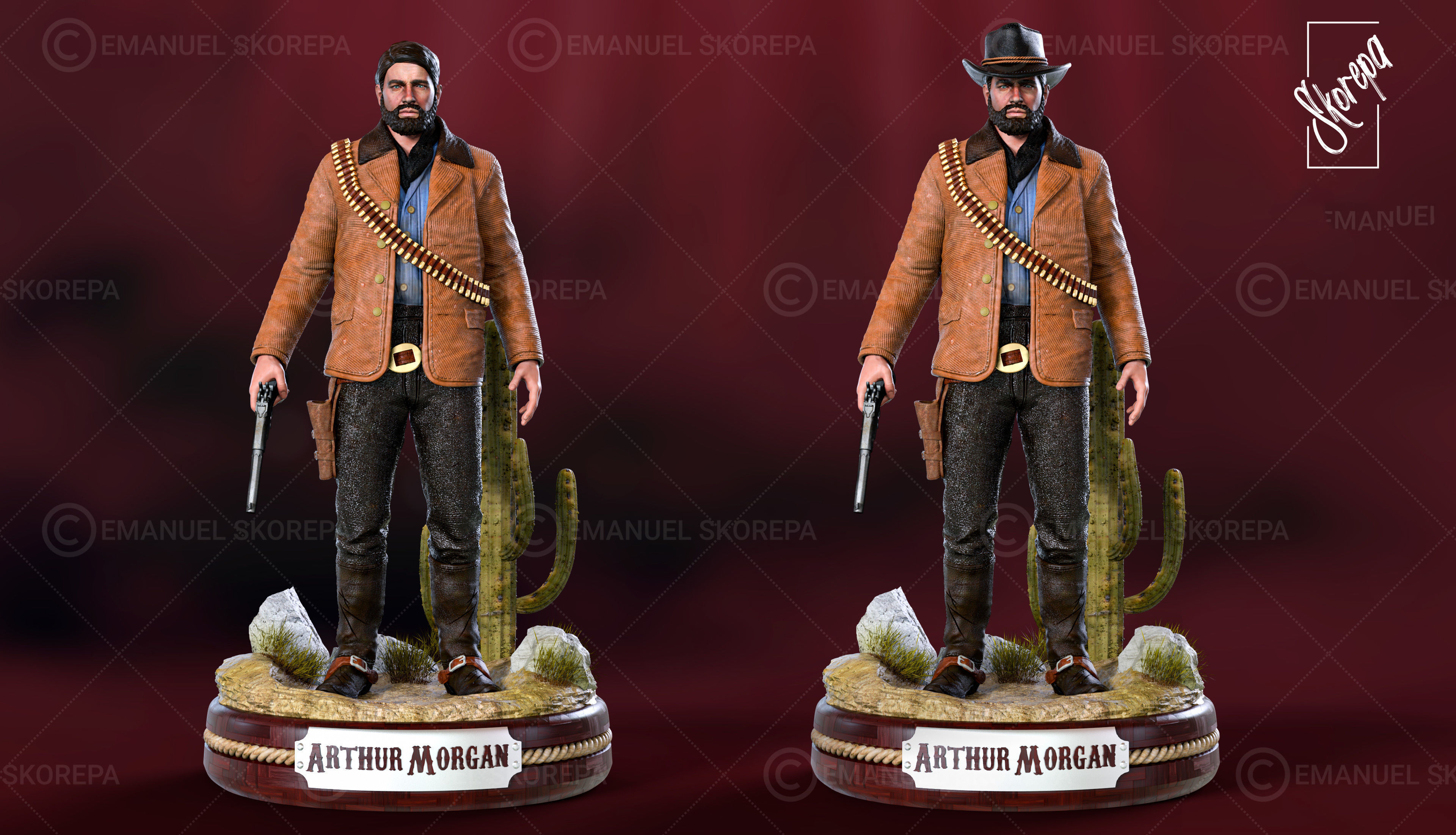 Arthur Morgan 3D print model_1