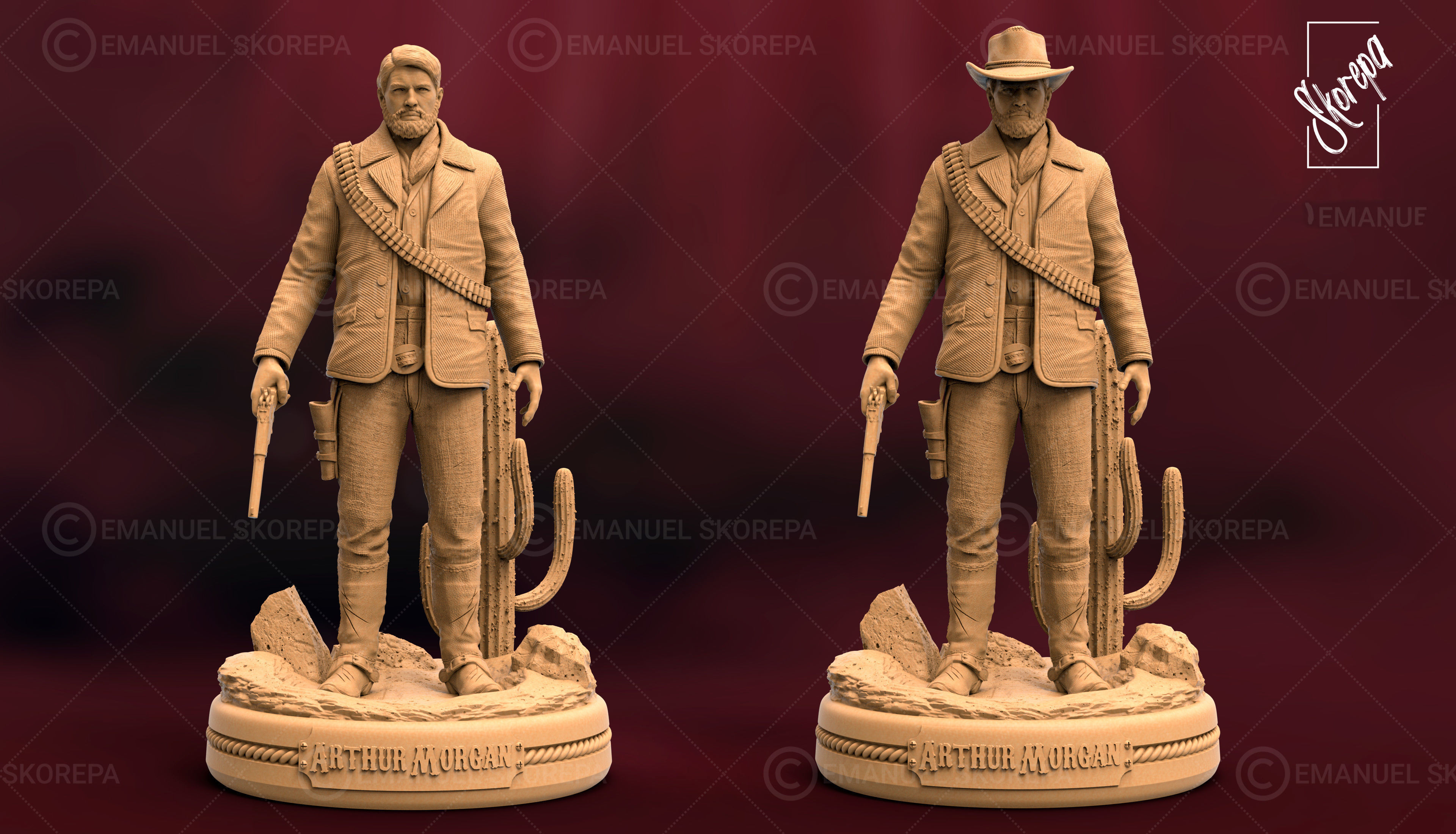 Arthur Morgan 3D print model_4