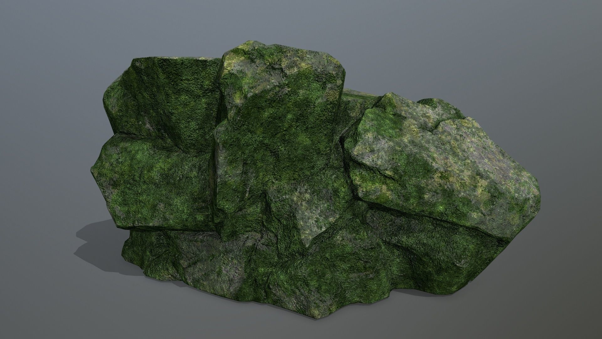 Rock Set Low-poly 3D model_1