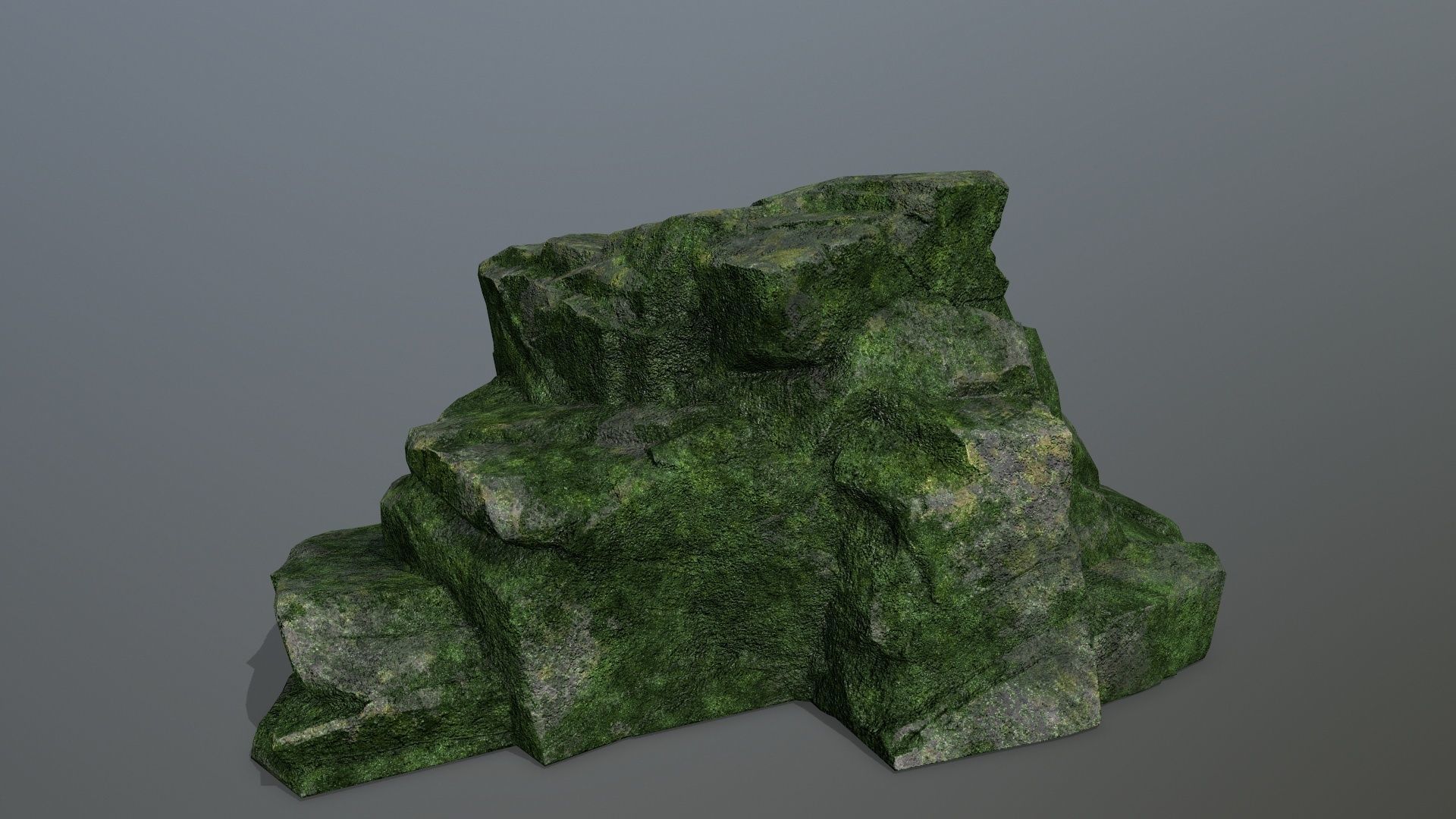Rock Set Low-poly 3D model_2
