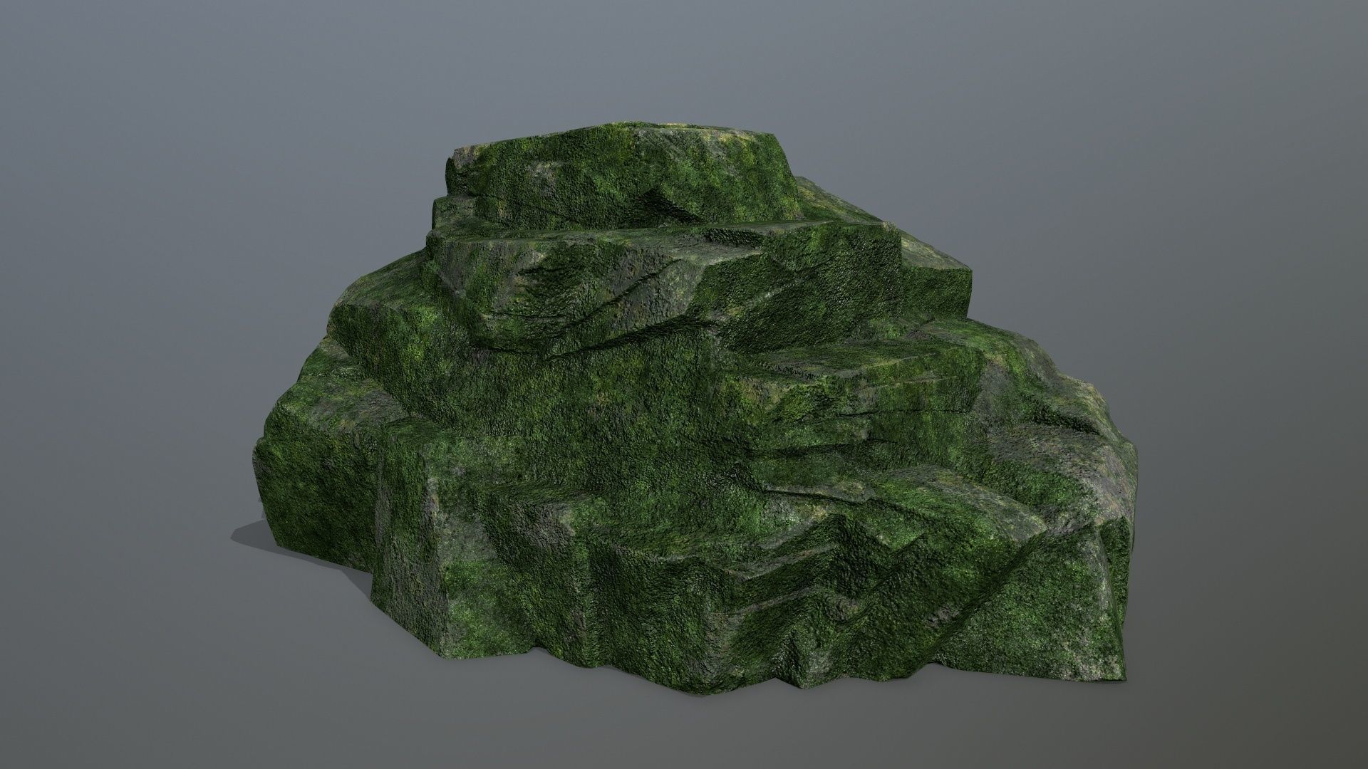 Rock Set Low-poly 3D model_3