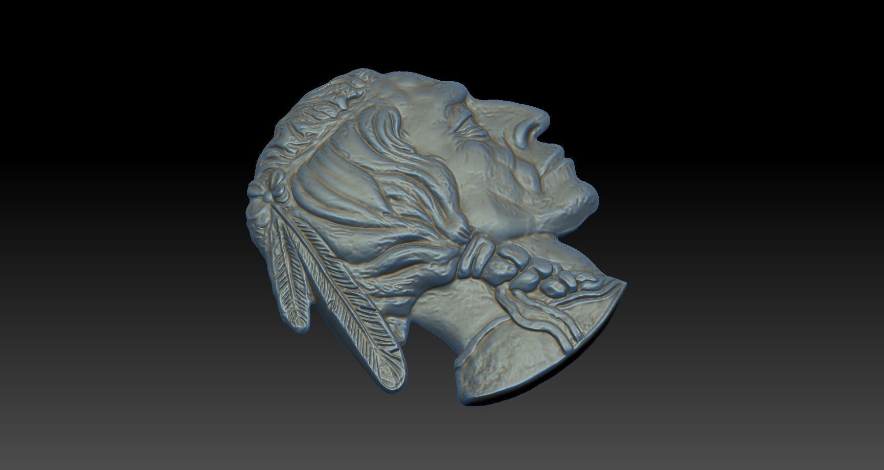 Gold Buffalo 50 Dollar Coin 3D model 3D model_2