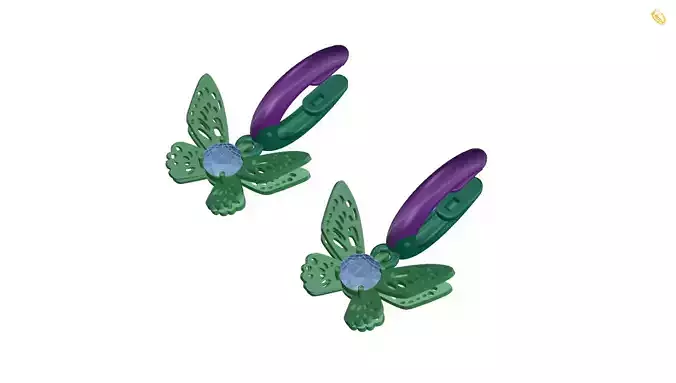earring pair of butterfly earrings