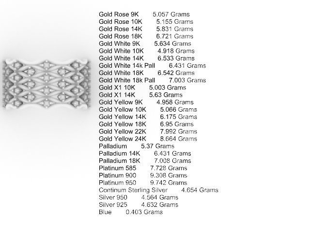 wavy diamond ring stl verified 3D print model_15