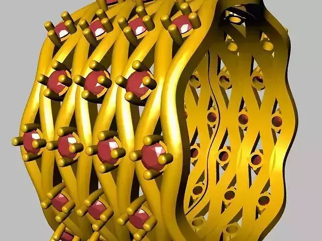 wavy diamond ring stl verified