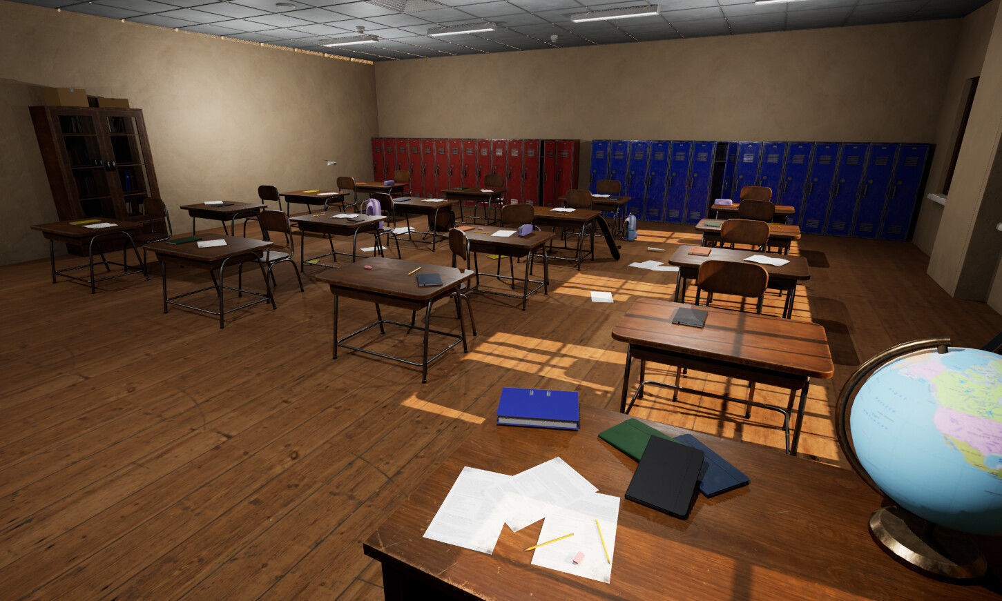 School Class Prop Pack  Low-poly 3D model_3