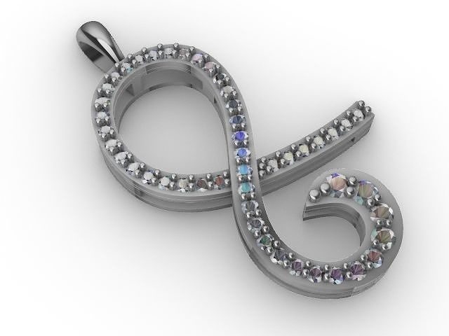elegant pendant stl verified  3D print model