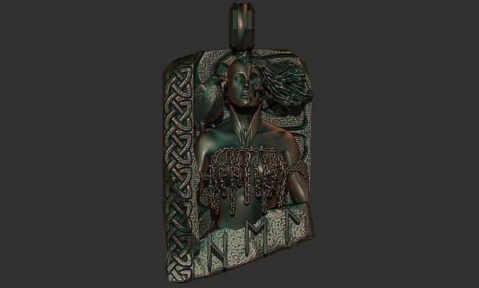 Hel pendant 3D print model