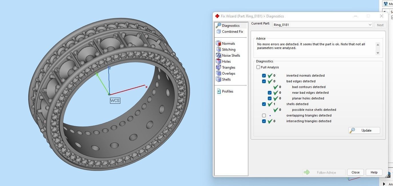 Diamonds jewelry ring 3D print model_21