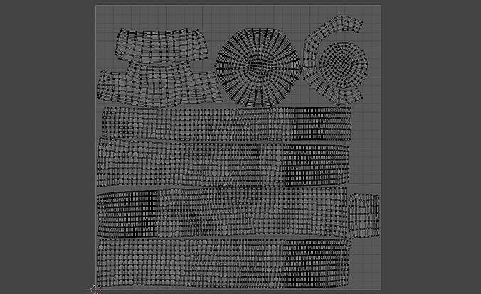 3D Scan Car Parts Pack - Props Low-poly 3D model 7