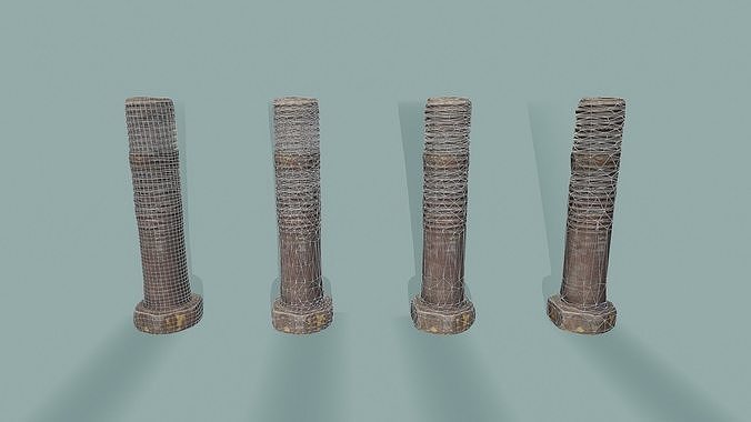 3D Scan Car Parts Pack - Props Low-poly 3D model 6