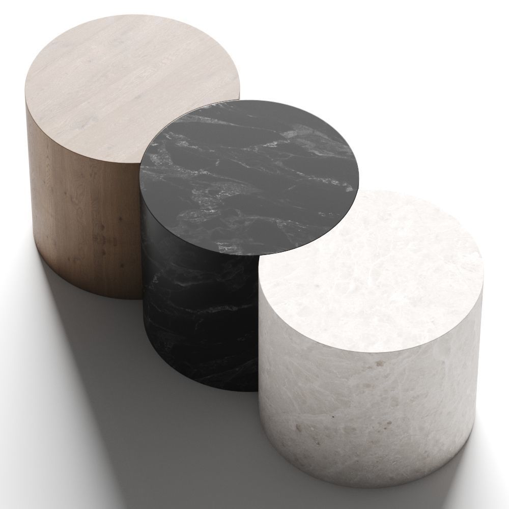 Atelier Areti Circles Coffee and Side Tables 3D model_1
