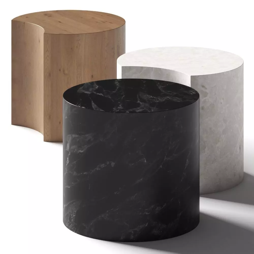 Atelier Areti Circles Coffee and Side Tables 3D model_0