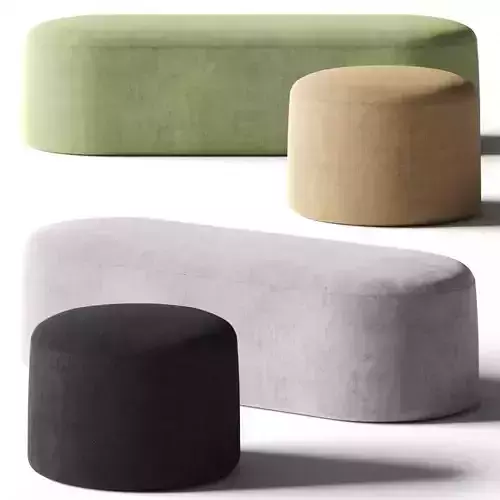 PlusHalle Proto Pouf and Bench 