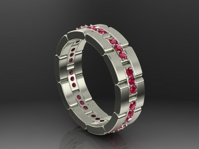 Fashion Ring 3D print model_7