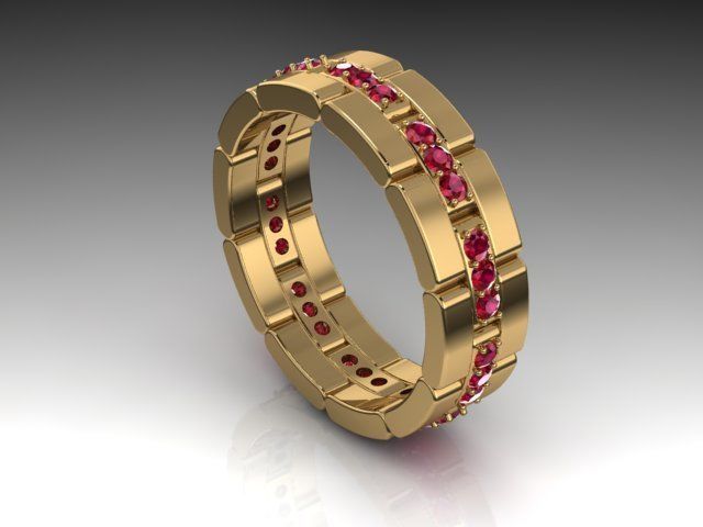 Fashion Ring 3D print model_5