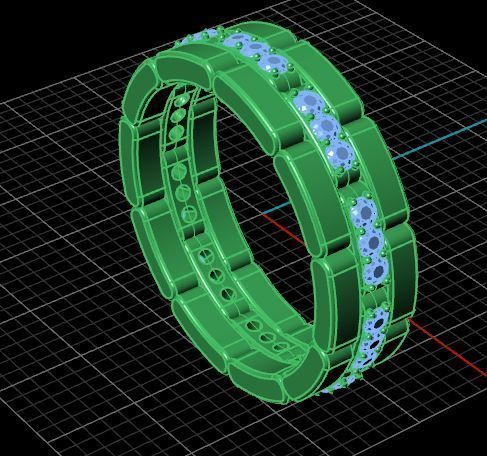 Fashion Ring 3D print model_15
