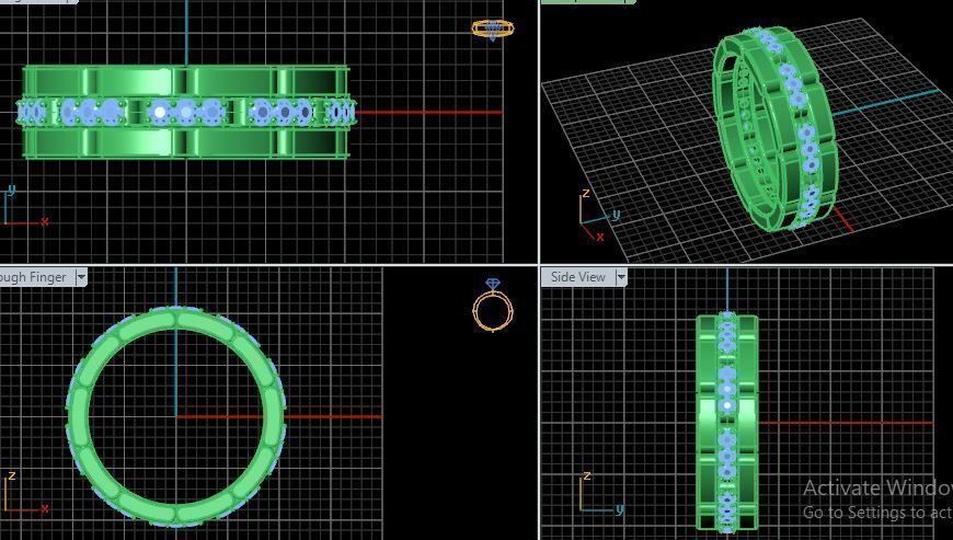 Fashion Ring 3D print model_10