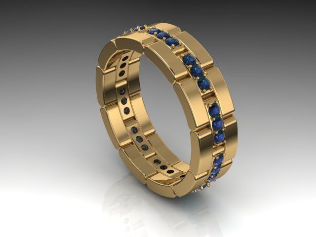 Fashion Ring 3D print model_4
