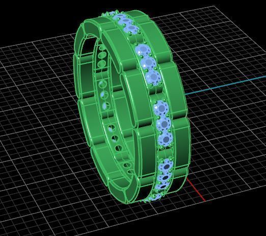 Fashion Ring 3D print model_11