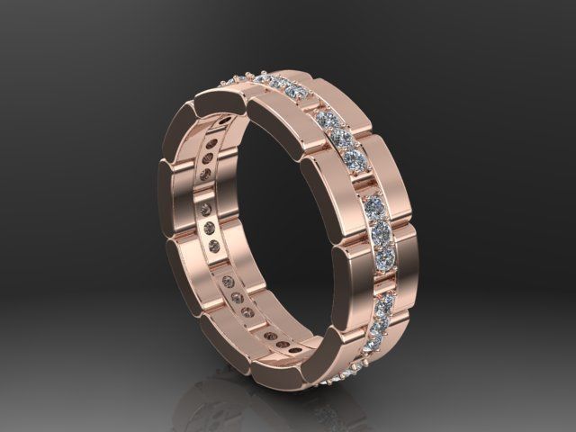 Fashion Ring 3D print model_8