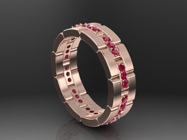 Fashion Ring 3D print model_9