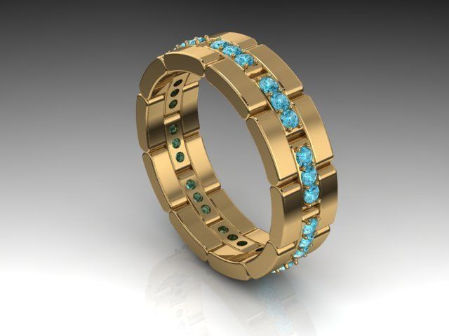 Fashion Ring 3D print model_6