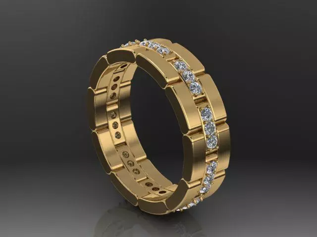Fashion Ring 3D print model_0