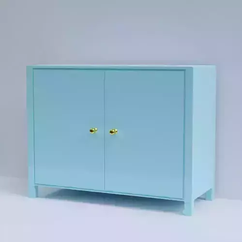 Cabinet light with gold handles