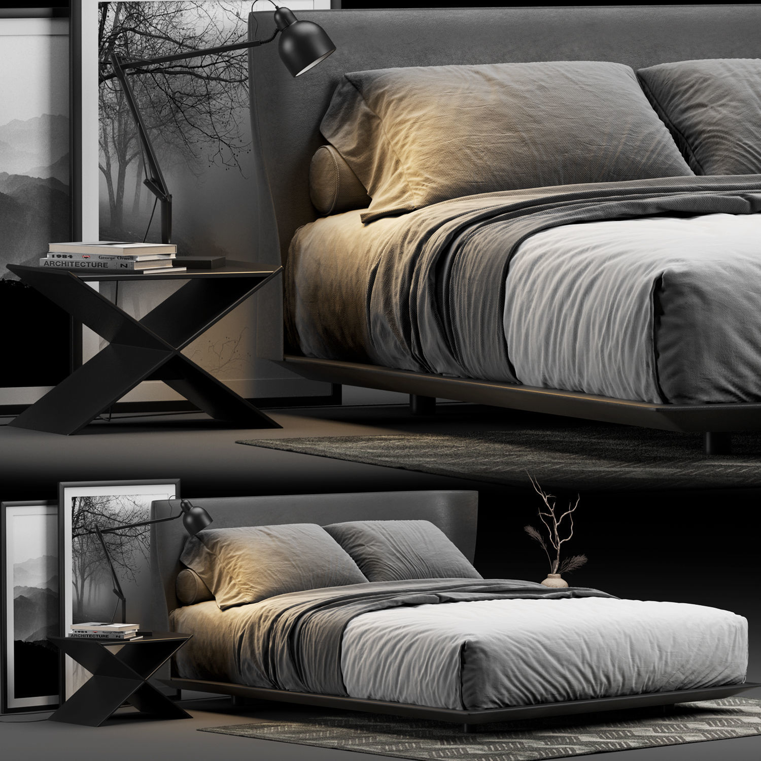 Alys Bed Set 3D model_5